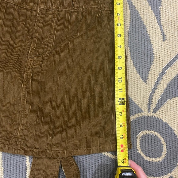 FREE W/PURCHASE! Rewash Brown Corduroy Front Tie Skirt - Sz 1 ✨ - Picture 3 of 5